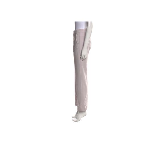 Max Mara Virgin Wool Beige Neutral Straight Leg Slack Work Pants Size Large - Picture 8 of 9